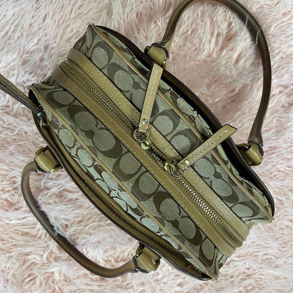 Coach Monogram canvas/leather satchel j067110532 - Picture 10 of 14